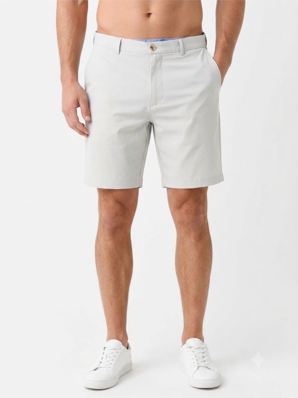 Peter Millar Salem Classic Fit Performance Golf Shorts Stone 31